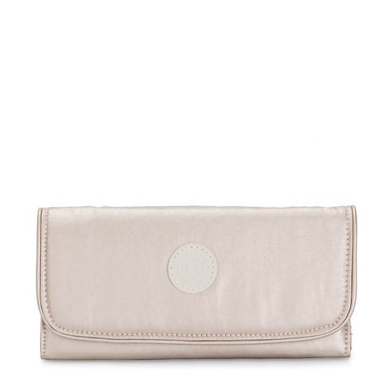 Kipling Money Land Metallic Snap Wallet Wallets Metallic Glow | AU 2177TC